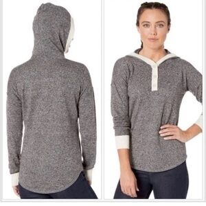 Smartwool Women’s Shadow Pine Henley ‎ Merino Wool Pullover Hoodie Size L.